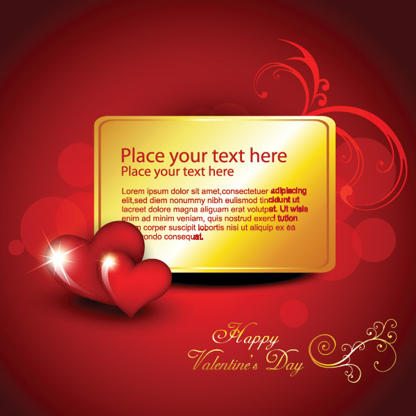 free vector Vector elements of romantic love cards